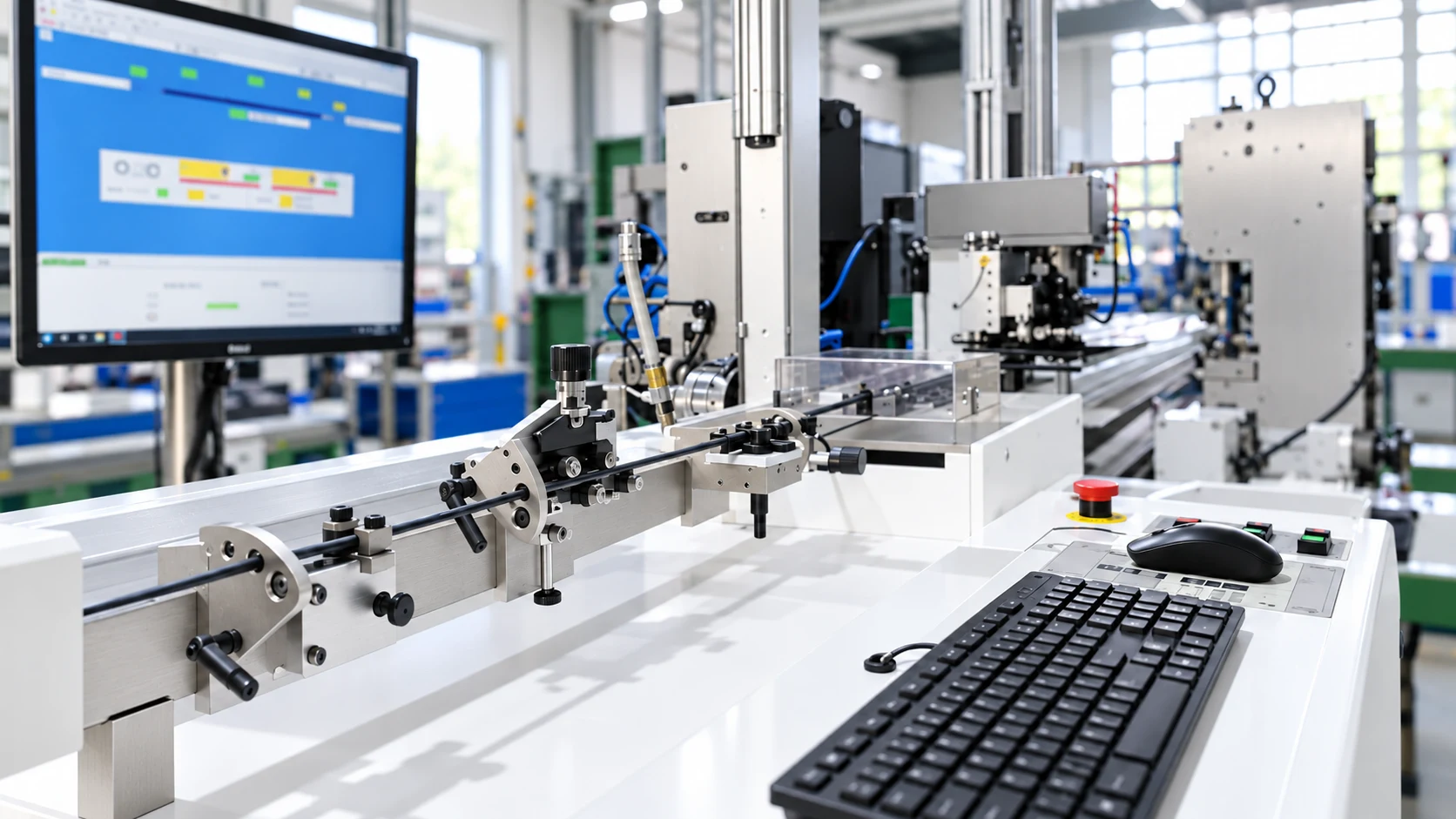 Clean automated wire-processing workstation